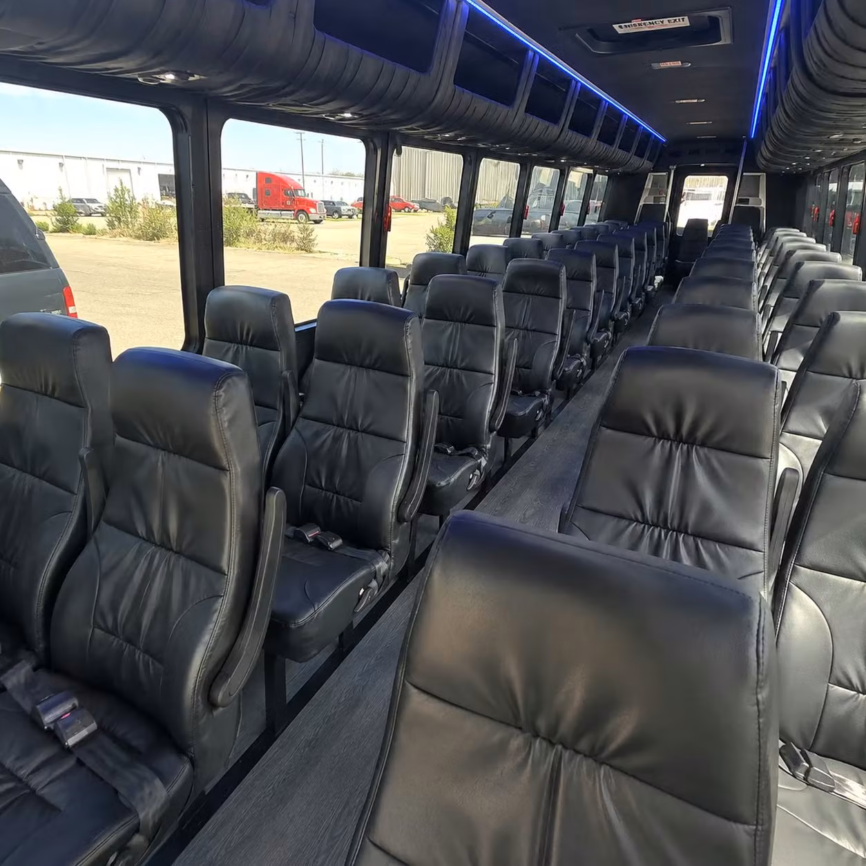 25 passenger minibus inside