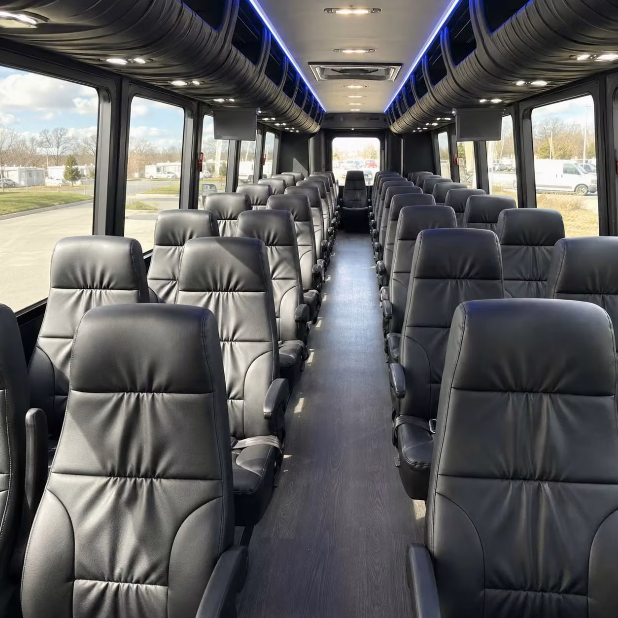 30 passenger minibus inside