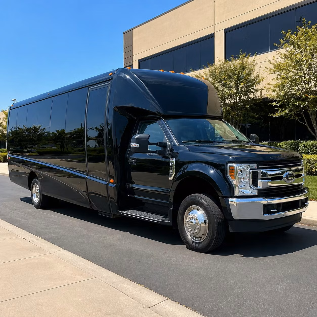 bridal party minibus rentals for oceanside weddings