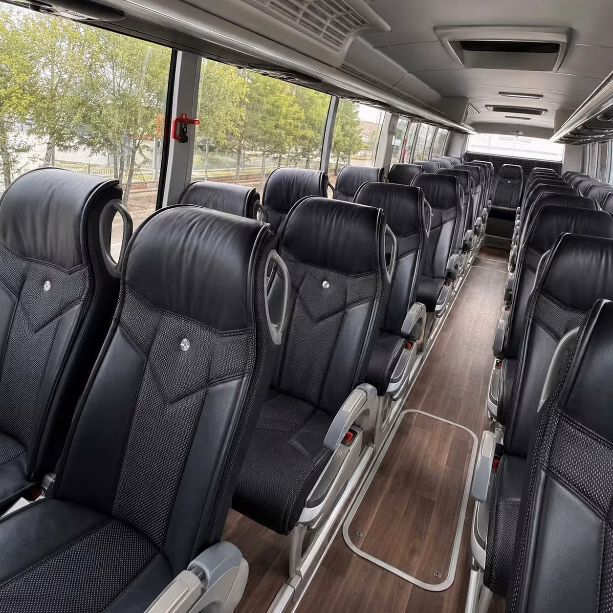 oceanside charter bus rental inside