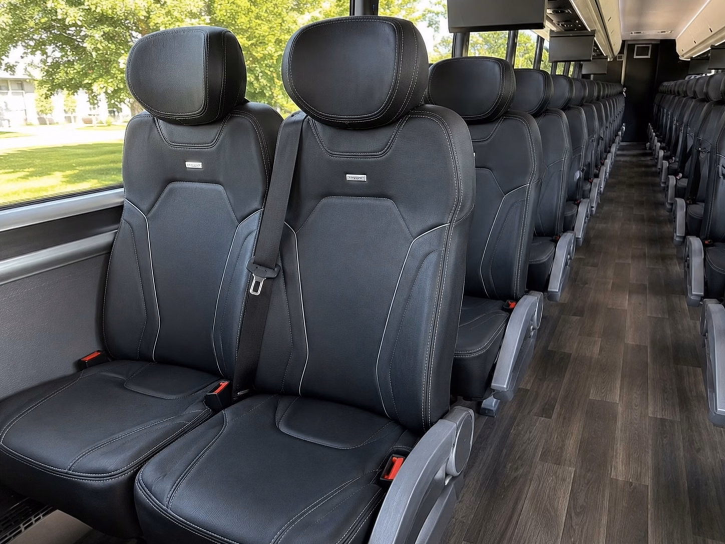 shuttle buses for beach ceremony and coastal wedding transportation in oceanside
