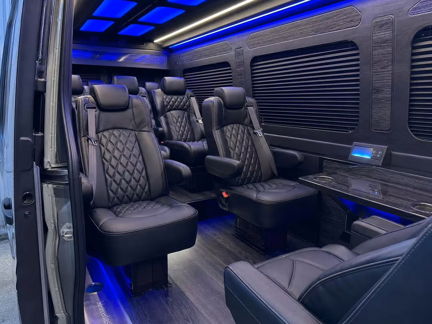 sprinter van with driver inside